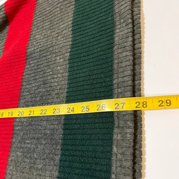 Ralph Lauren Quarter Zip Sweater Striped Gray Red Yellow Small Petite Y2K Rugby - Picture 7 of 7